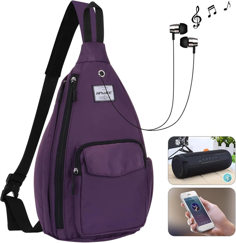 HAWEE Backpack Sling for Women Anti-Water Crossbody Bag Inclined Adjustable Pack | Casual, Adjustable Strap, Water Repellent, for Travel/Sport - Image 2